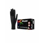 Beybi Pudrasız Siyah Nitril Eldiven L Beden 100’lü Kutu