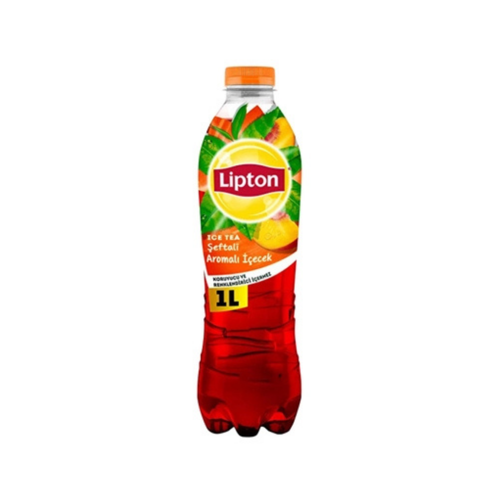 Adsız tasarım Lipton Ice Tea Şeftali Aromalı Soğuk Çay 1 LT 12'li - Görsel 1