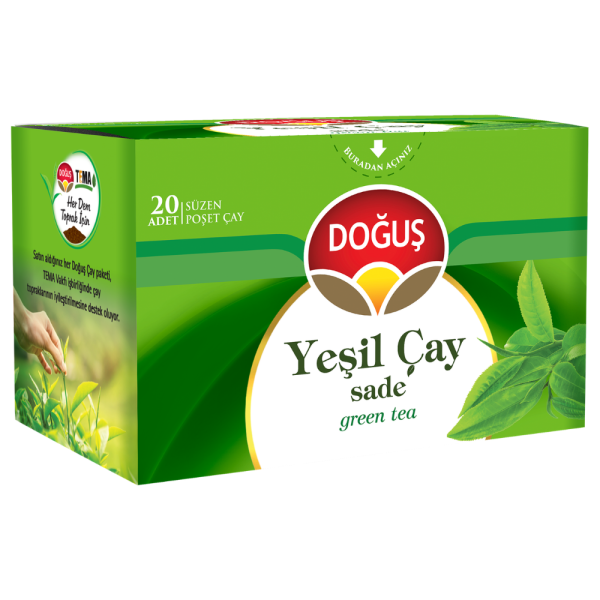 Doğuş Yeşil Çay Sade 20'li Kutu